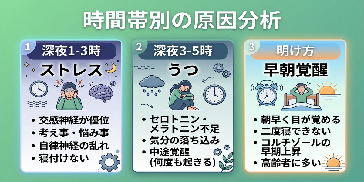 夜中に何度も目が覚める原因